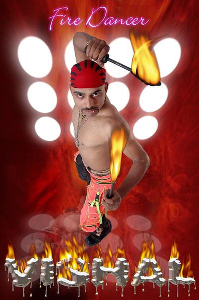 Vishal Indian Fire Dancer Profile Pic